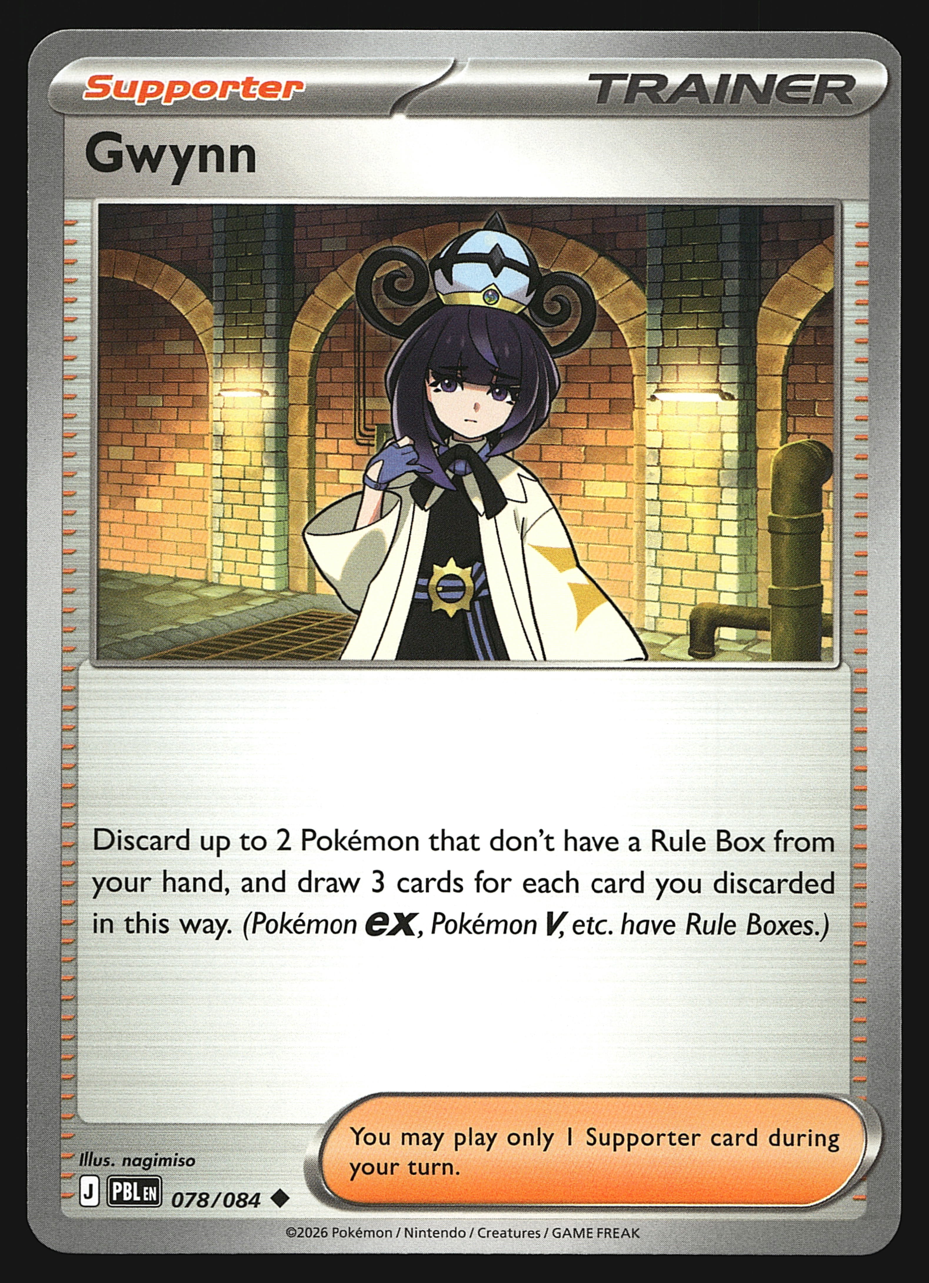 2026 Pokemon Mega Evolution Pitch Black Gwynn #78