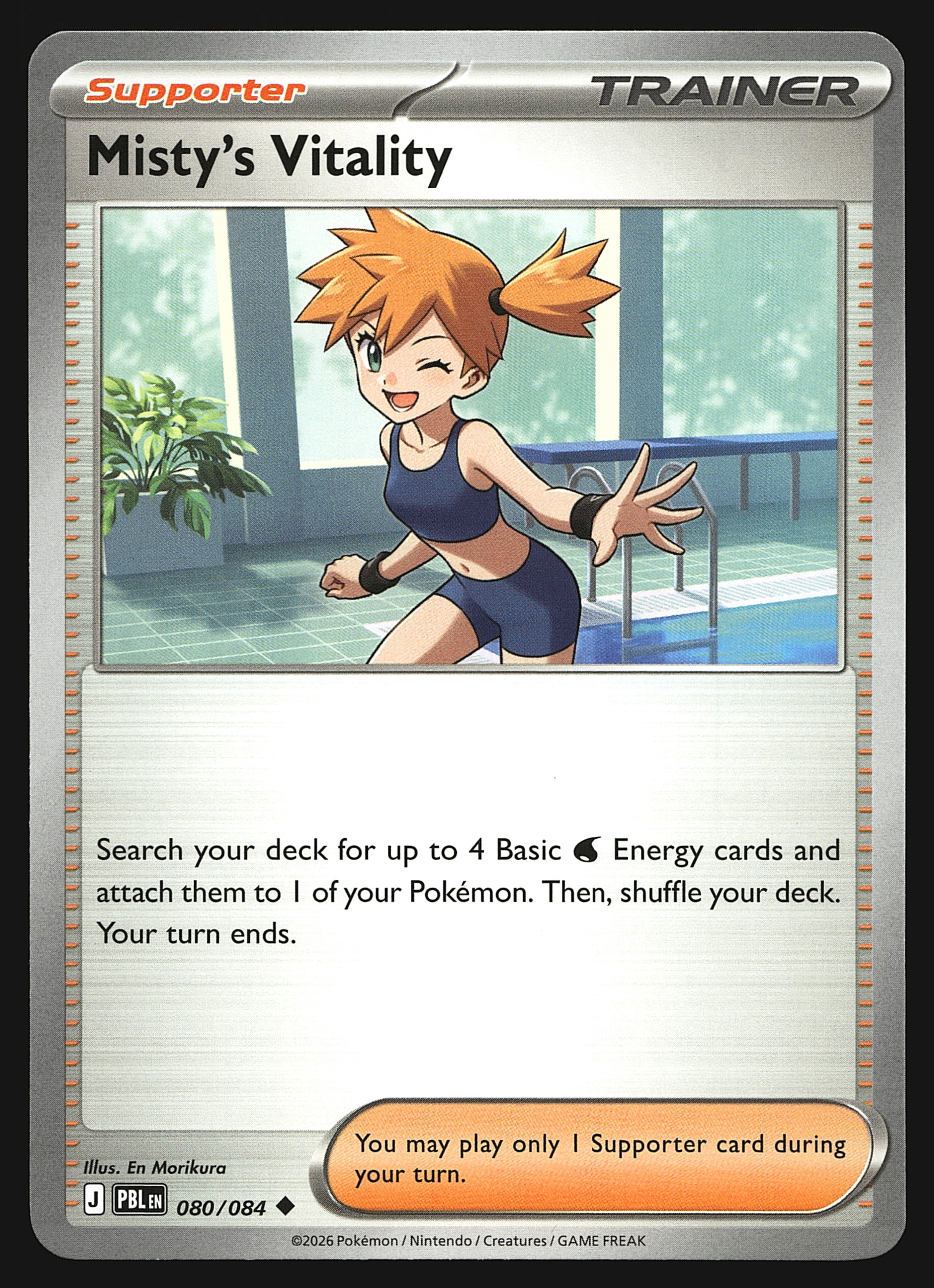 2026 Pokemon Mega Evolution Pitch Black Misty's Vitality #80