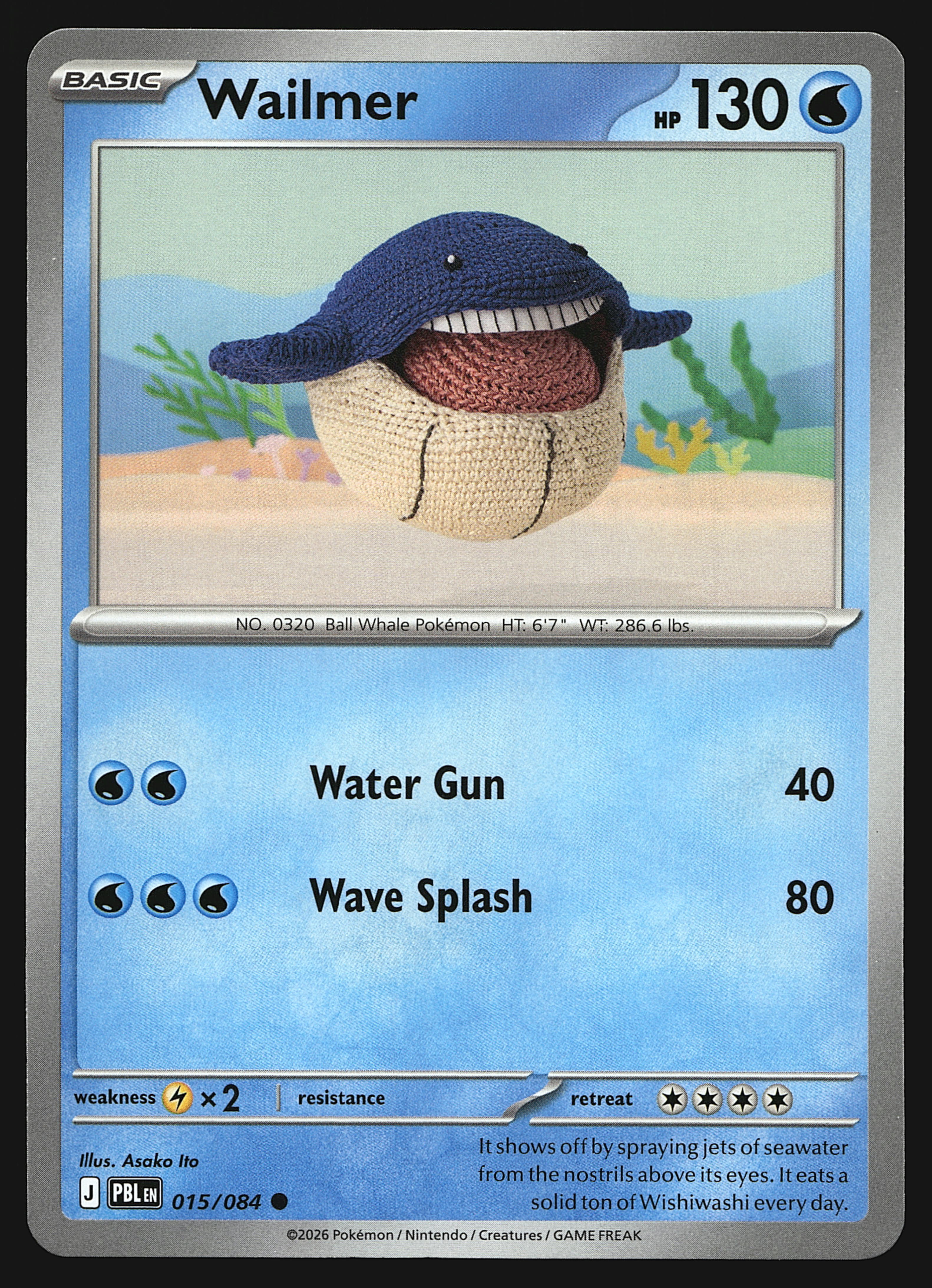 2026 Pokemon Mega Evolution Pitch Black Wailmer #15