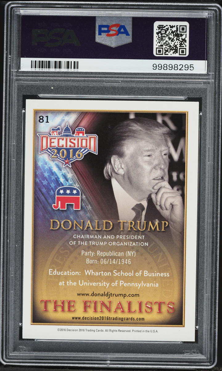 2016 Decision '16 Donald Trump #81 PSA 9 MINT
