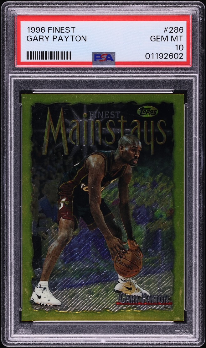 1996 Finest Basketball Gary Payton #286 PSA 10 GEM MINT