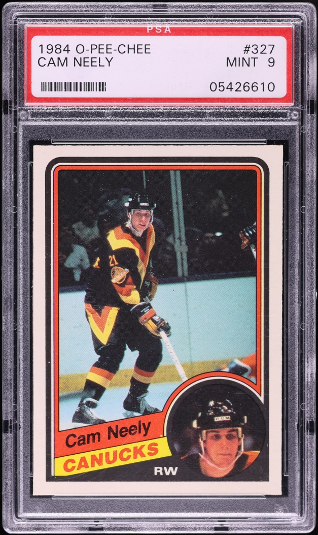 1984 O-Pee-Chee Hockey Cam Neely ROOKIE #327 PSA 9 MINT