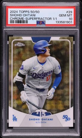 大谷翔平 2024 Topps Image Variation SP #1 2024 Topps Chrome Sapphire Superfractor SP Variation Shohei Ohtani