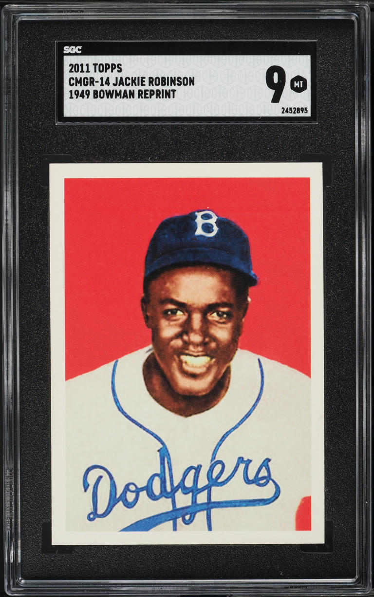 2011 Topps '49 Bowman Reprint Jackie Robinson #CMGR-14 SGC 9 MINT