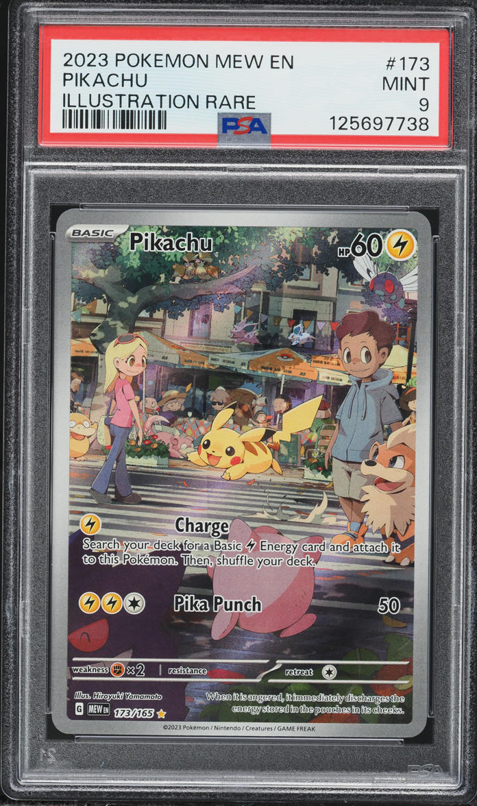2023 Pokemon Scarlet & Violet 151 Illustration Rare Pikachu #173 PSA 9 MINT