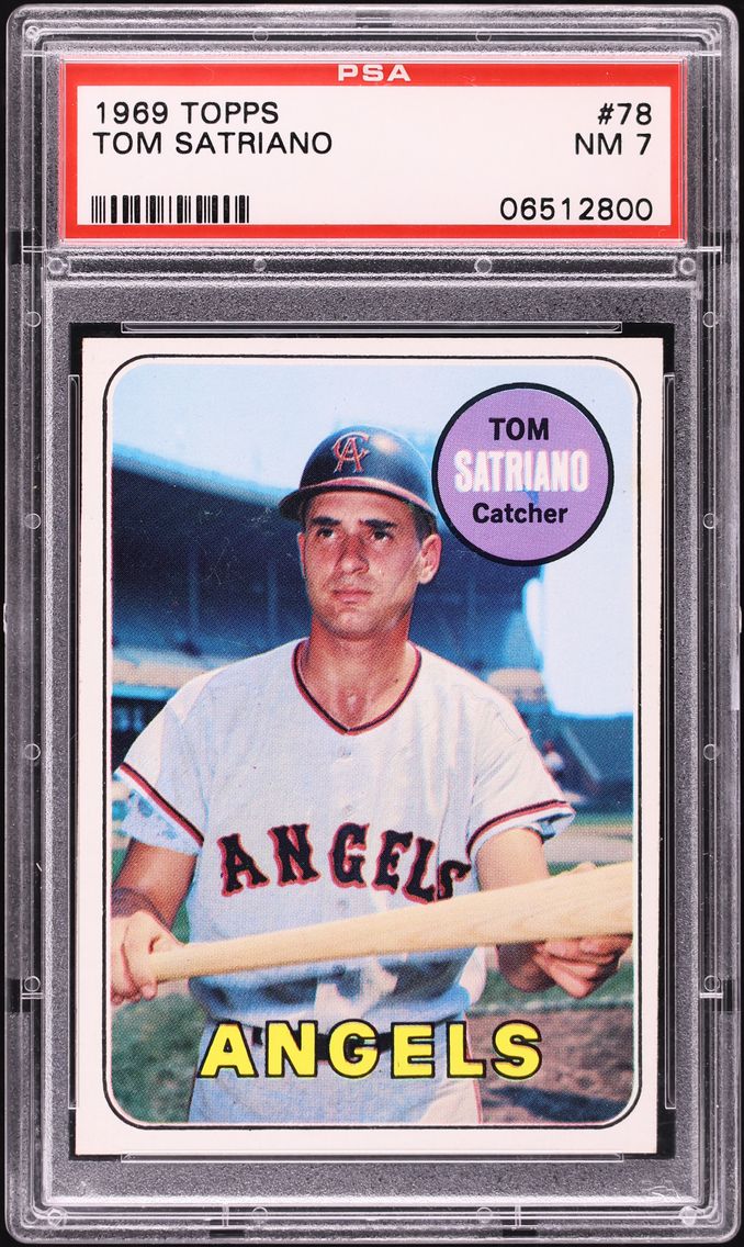 1969 Topps Tom Satriano #78 PSA 7 NRMT