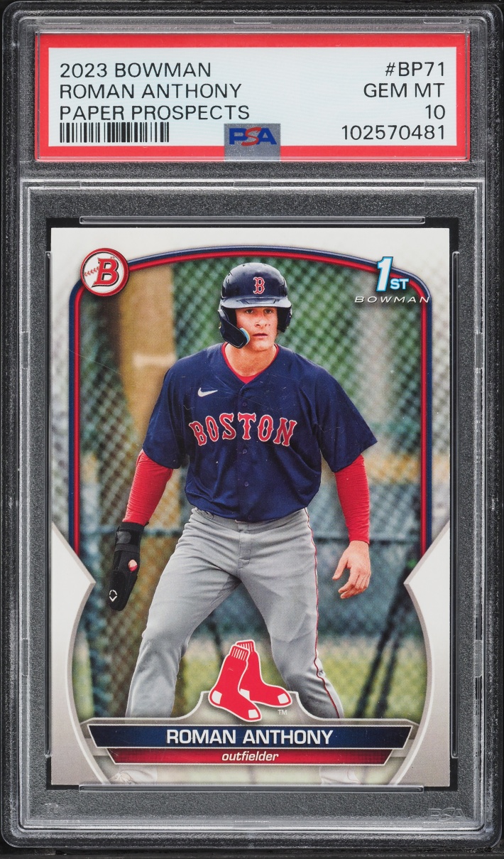 2023 Bowman Paper Roman Anthony PROSPECT #BP-71 PSA 10 GEM MINT