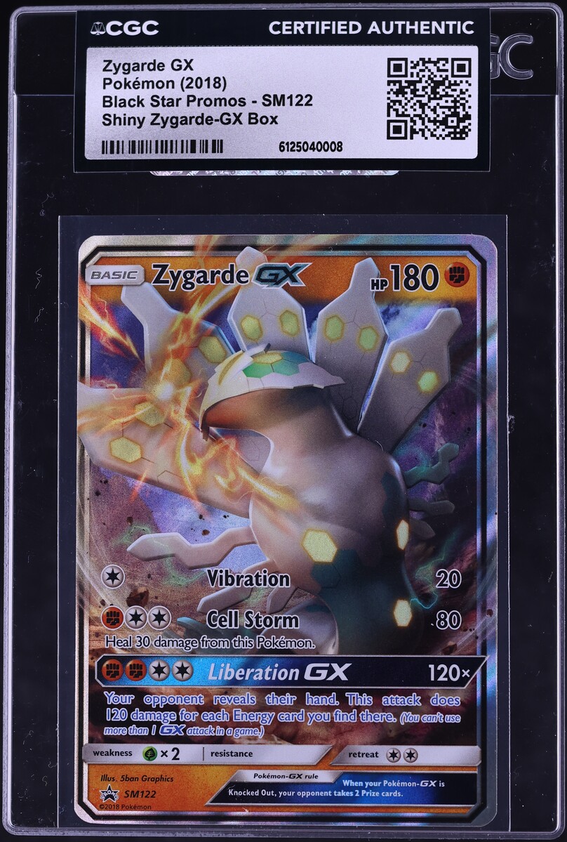 2018 Pokemon Sun & Moon Promo Zygarde GX #SM122 CGC AUTH