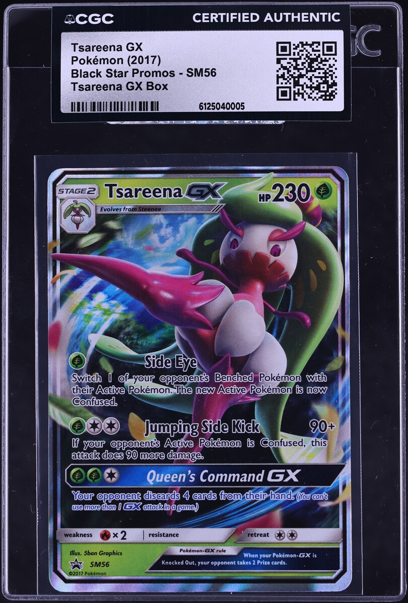 2017 Pokemon Sun & Moon Promo Tsareena GX #SM56 CGC AUTH