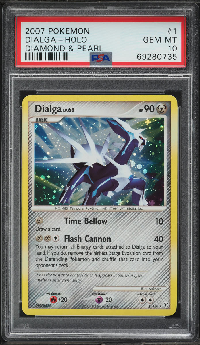 2007 Pokemon Diamond & Pearl Holo Dialga #1 PSA 10 GEM MINT