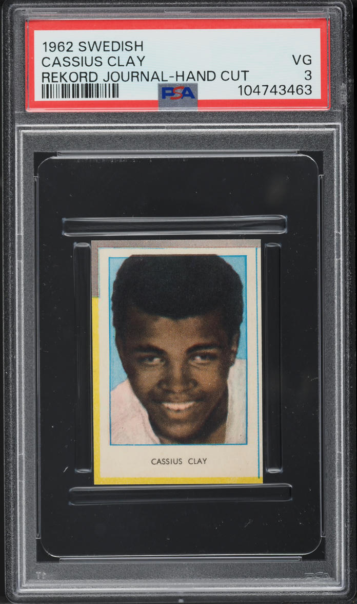 Carte Sportive PSA 7 - Sonny Liston Rookie Card 1962 Swedish Rekord Journal - Boxe - Collection Très Rare