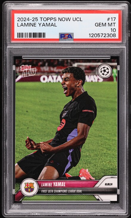2024 Topps Now Uefa Champions League Kylian Mbappe #5 PSA 10 GEM