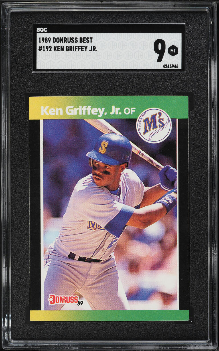 1989 Donruss Best Ken Griffey Jr. ROOKIE #192 SGC 9 MINT