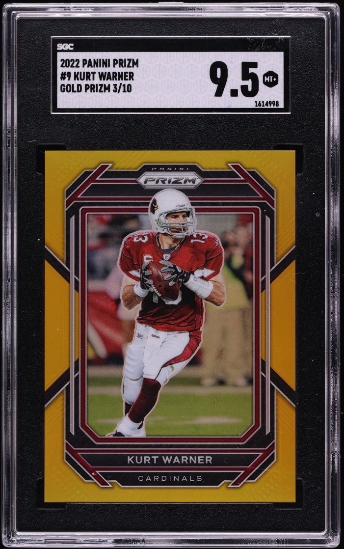 2022 Panini Prizm Gold Kurt Warner /10 #9 SGC 9.5 MINT+ - Photo 1
