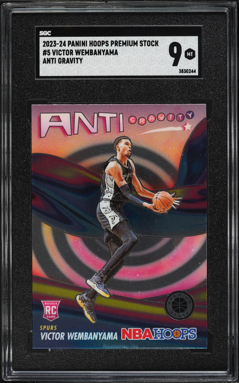 2023 Hoops Premium Stock Anti Gravity Victor Wembanyama ROOKIE #5 SGC 9 MINT