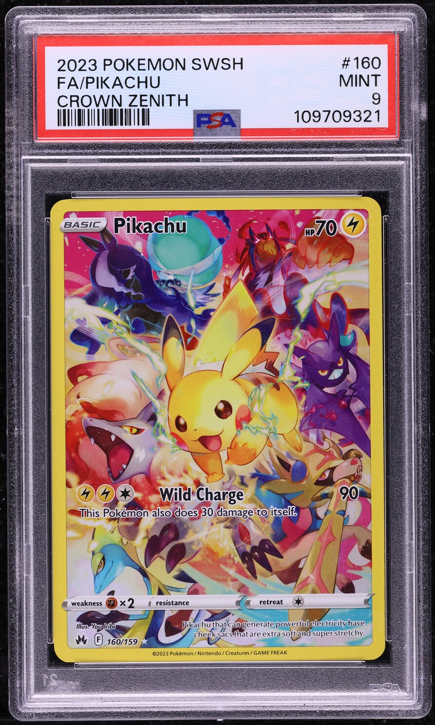 【新品未開封・まとめ売り】Rocket Punch 2023 シーグリ 5個 2023 Pokemon Sword & Shield Crown Zenith Full Art Pikachu