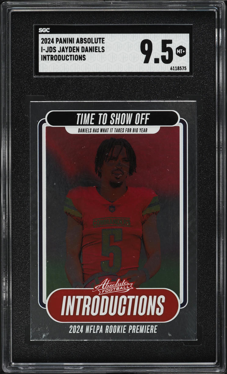 2024 Absolute Introductions Jayden Daniels ROOKIE #I-JDS SGC 9.5 MINT+