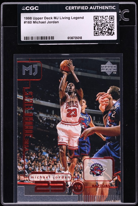 1998 Upper Deck MJ Living Legend Michael Jordan #160 CGC AUTH
