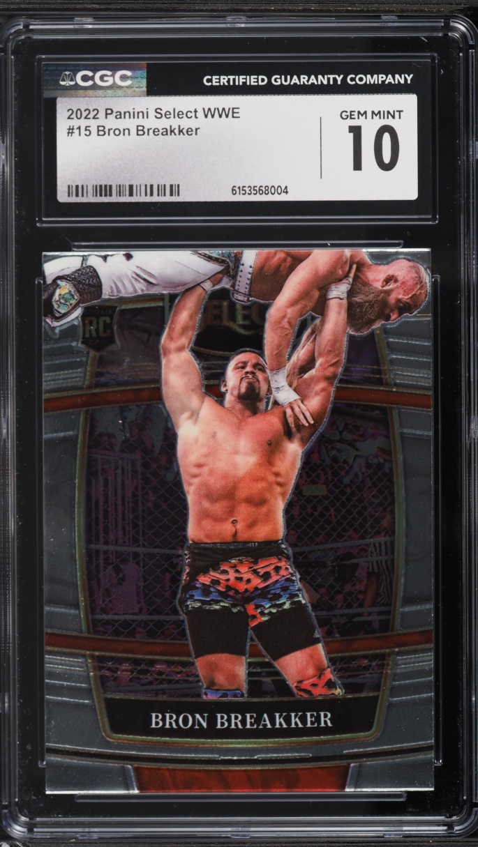 2022 Select Concourse WWE Bron Breakker ROOKIE #15 CGC 10 GEM MINT