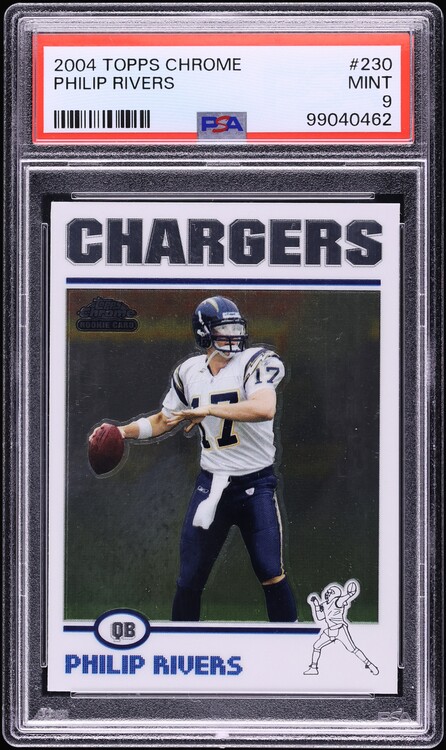 2004 Topps Chrome Philip Rivers ROOKIE #230 PSA 9 MINT