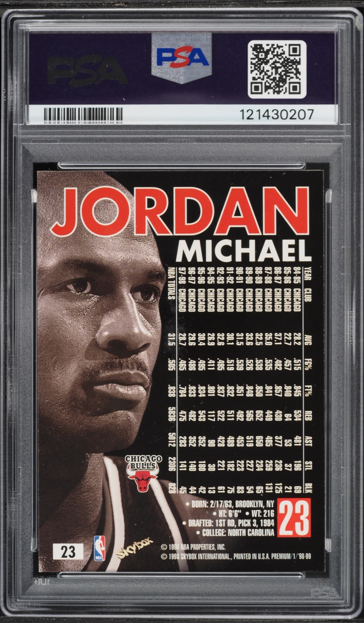 1998 Skybox Premium Michael Jordan #23 PSA 9 MINT