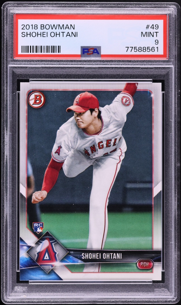 2018 Bowman Shohei Ohtani ROOKIE #49 PSA 9 MINT