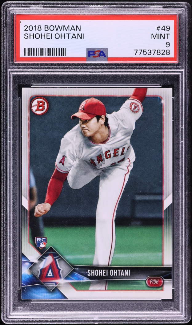 2018 Bowman Shohei Ohtani ROOKIE #49 PSA 9 MINT