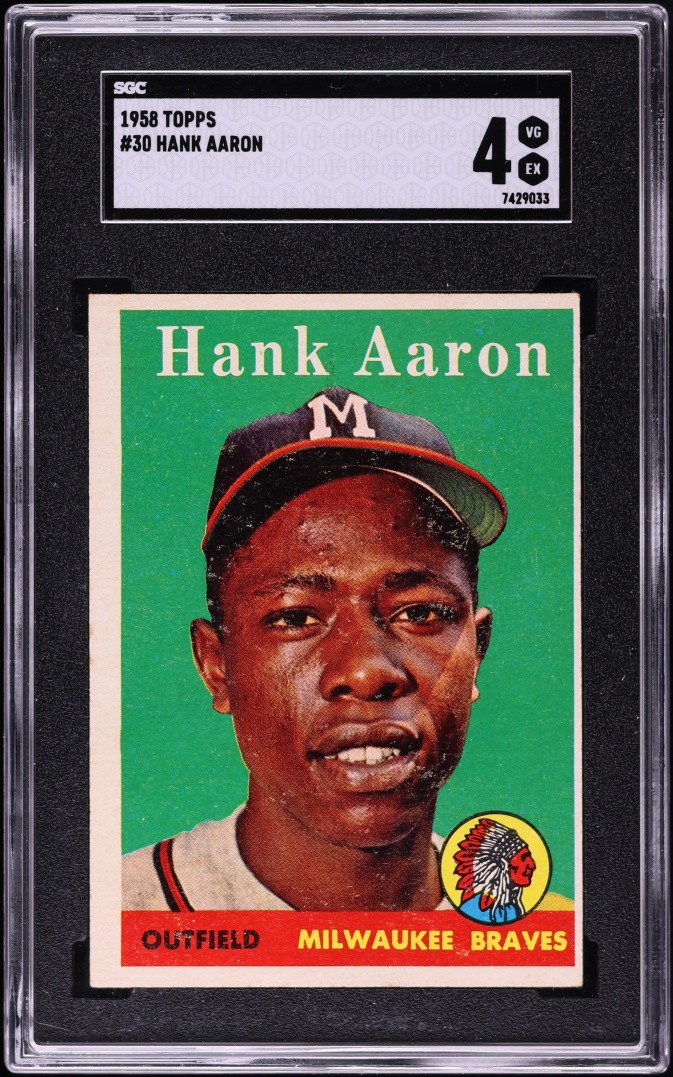 1958 Topps Hank Aaron #30 SGC 4 VGEX