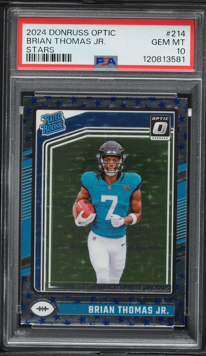 2024 Donruss Optic Stars Brian Thomas Jr. ROOKIE #214 PSA 10 GEM MINT