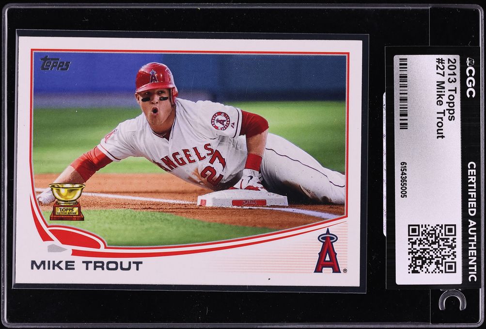 2013 Topps Mike Trout #27 CGC AUTH