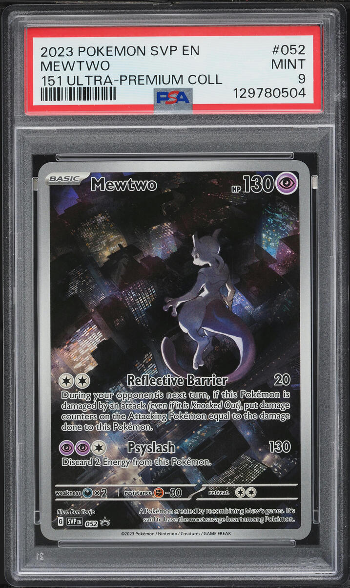 2023 Pokemon Scarlet & Violet Promo 151 Ultra Premium Collection Mewtwo #52 PSA 9 MINT