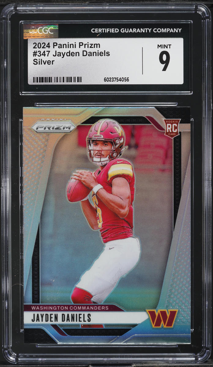 2024 Panini Prizm Silver Jayden Daniels ROOKIE #347 CGC 9 MINT