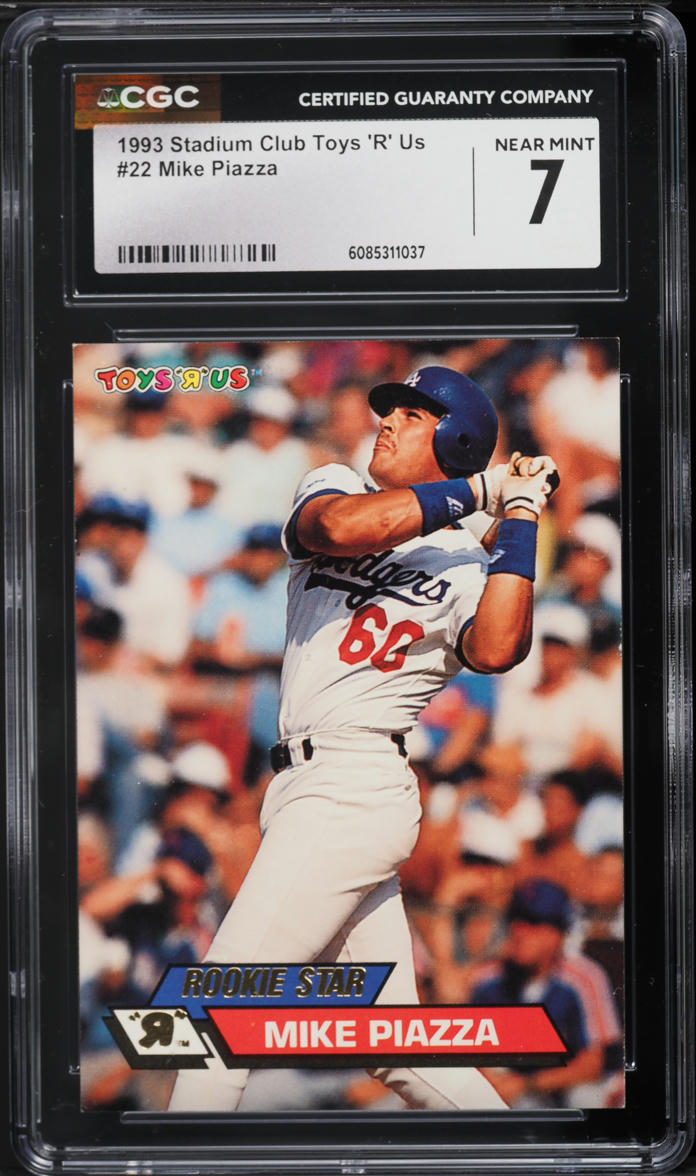 1993 Stadium Club Toys 'R' Us Mike Piazza ROOKIE #22 CGC 7 NRMT