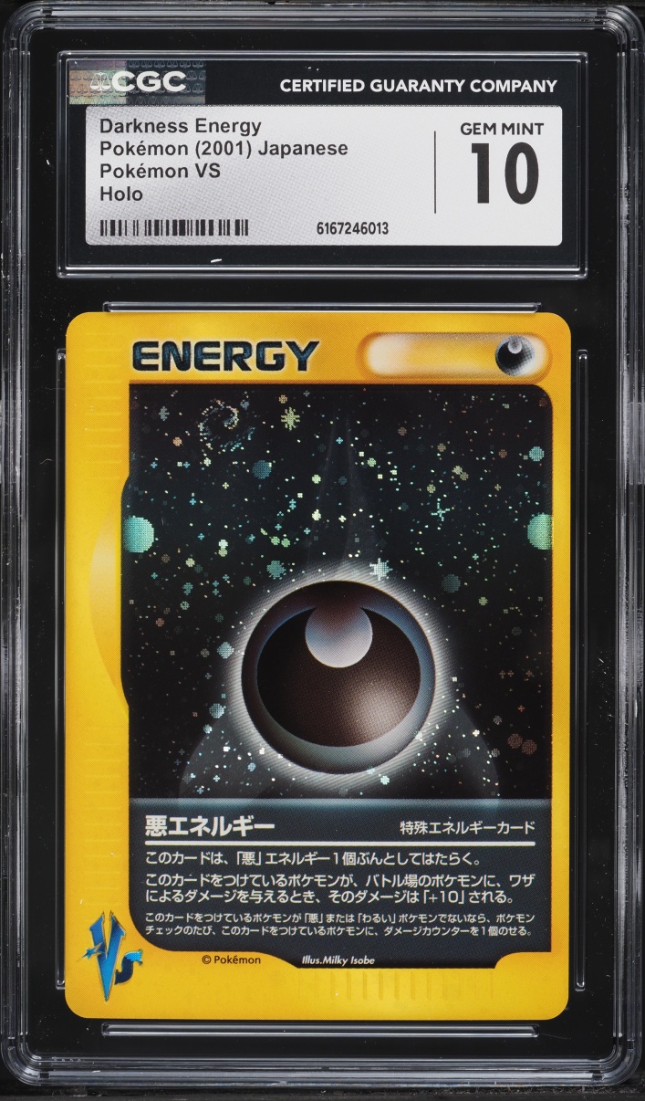 2001 Pokemon Japanese VS Holo Darkness Energy CGC 10 GEM MINT