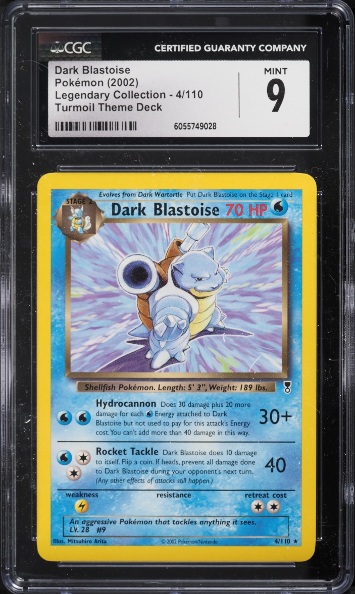 2002 Pokemon Legendary Collection Dark Blastoise #4 CGC 9 MINT