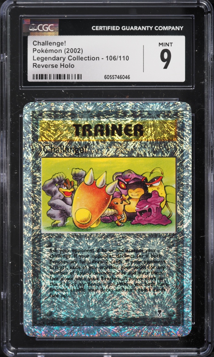2002 Pokemon Legendary Collection Reverse Holo Challenge! #106 CGC 9 MINT
