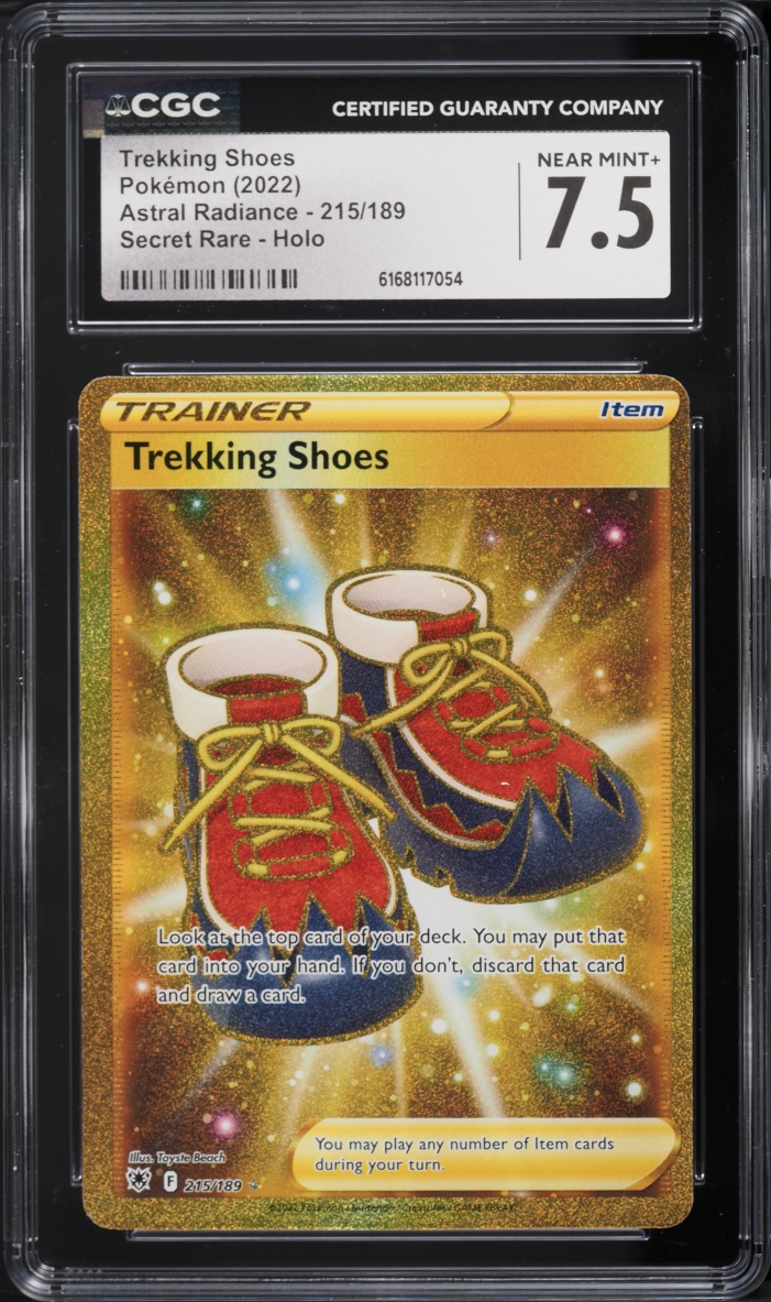 2022 Pokemon Sword & Shield Astral Radiance SEC Trekking Shoes #215 CGC 7.5 NRMT+
