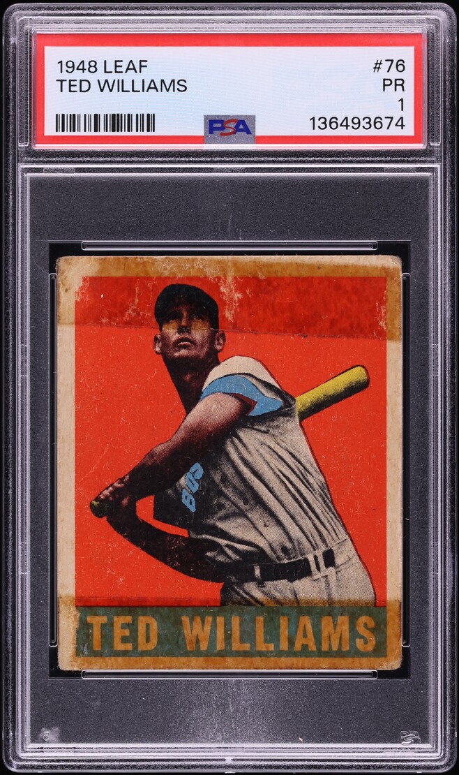 1948 Leaf Ted Williams #76 PSA 1 PR