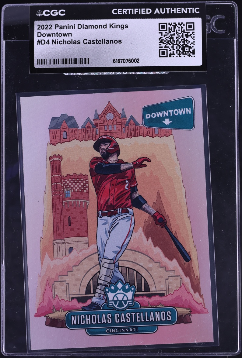 2022 Panini Diamond Kings Downtown Nicholas Castellanos #D4 CGC AUTH