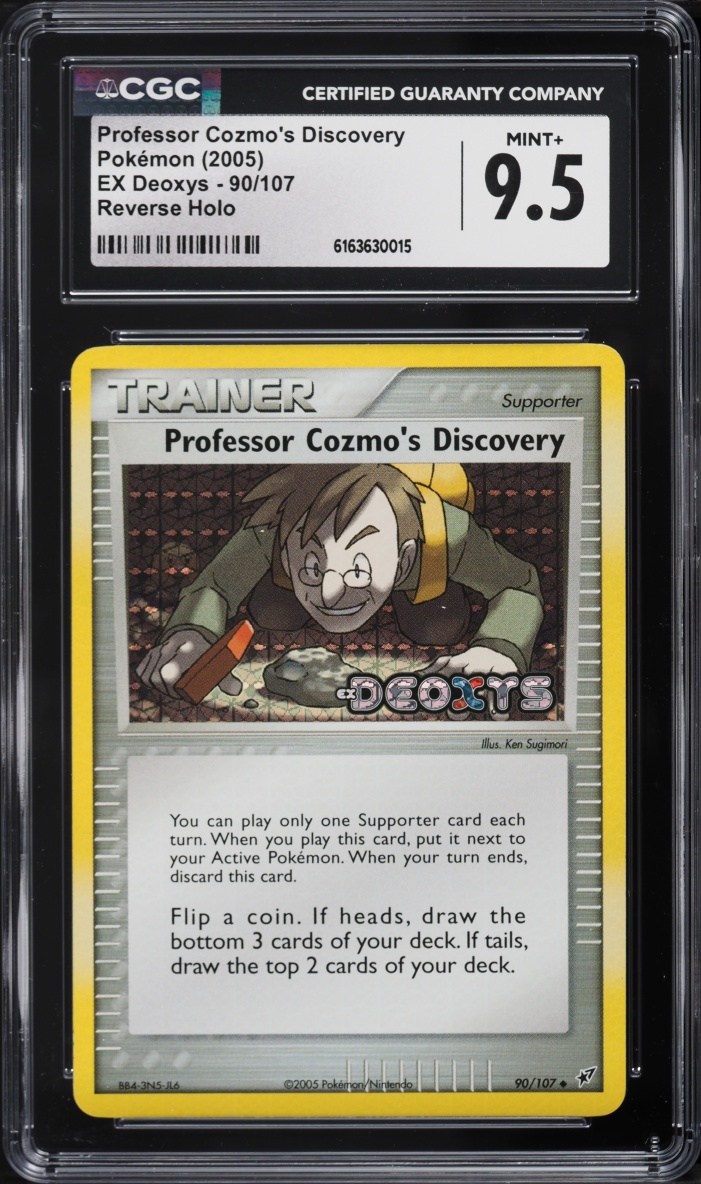 2005 Pokemon EX Deoxys Reverse Holo Professor Cozmo's Discovery #90 CGC 9.5 MINT+