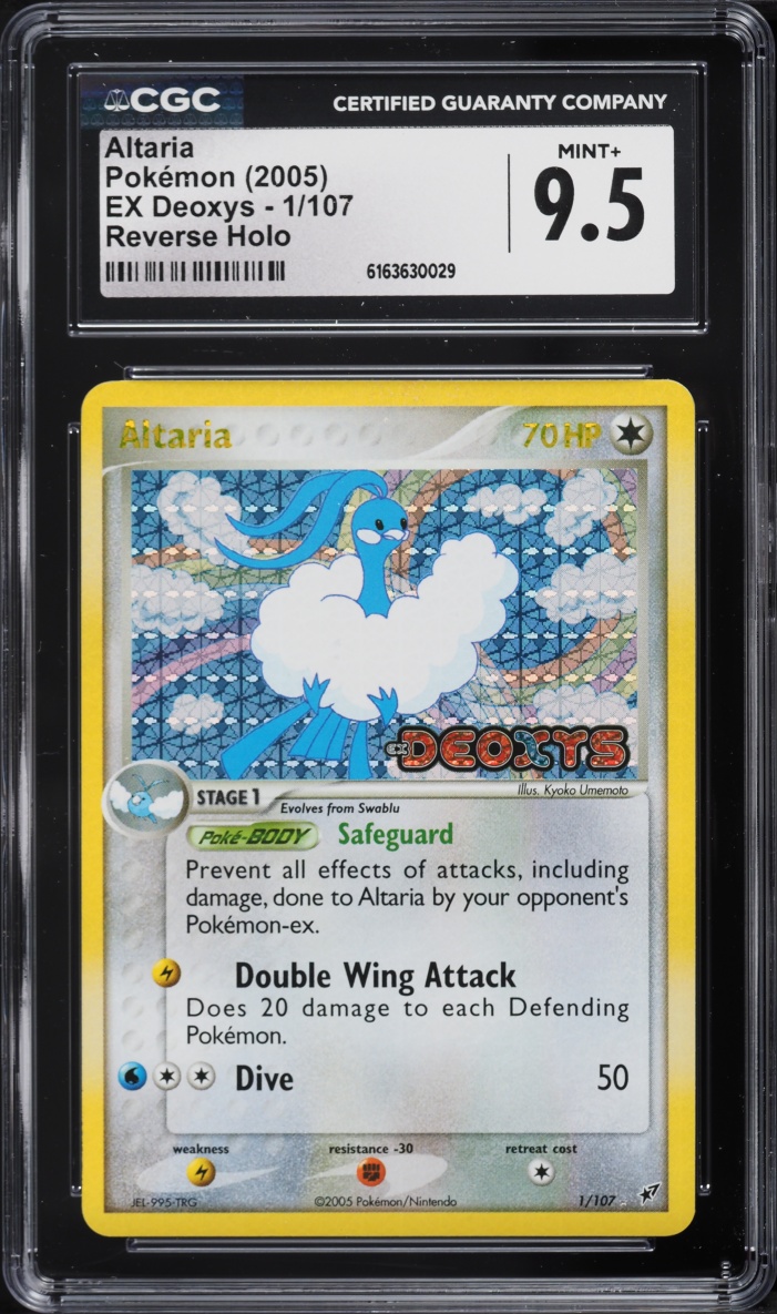 2005 Pokemon EX Deoxys Reverse Holo Altaria #1 CGC 9.5 MINT+