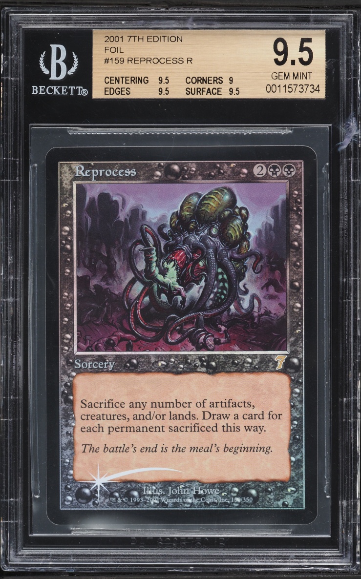 2001 Magic The Gathering MTG Seventh Edition Foil Reprocess BGS 9.5 GEM MINT