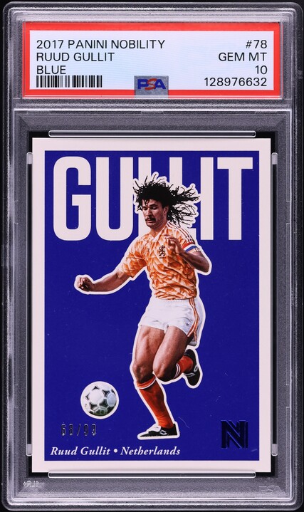 2017 Panini Nobility Blue Paolo Maldini /99 #57 PSA 10 GEM MINT on