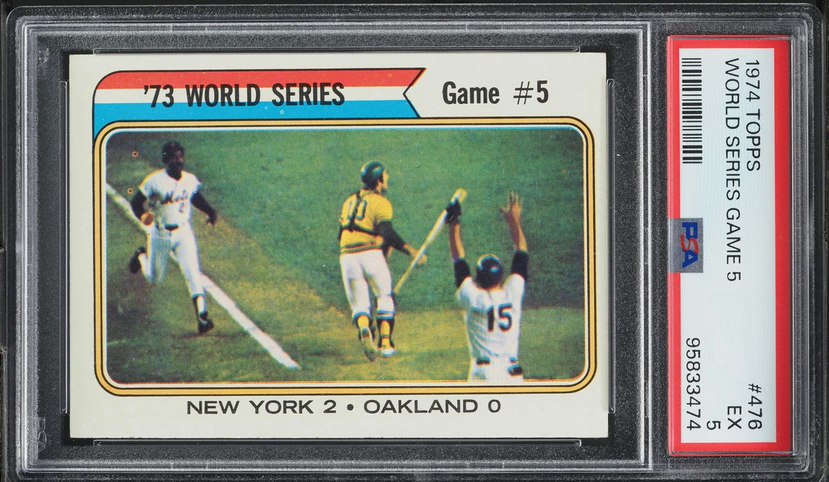 1974 Topps World Series Game 5 #476 PSA 5 EX