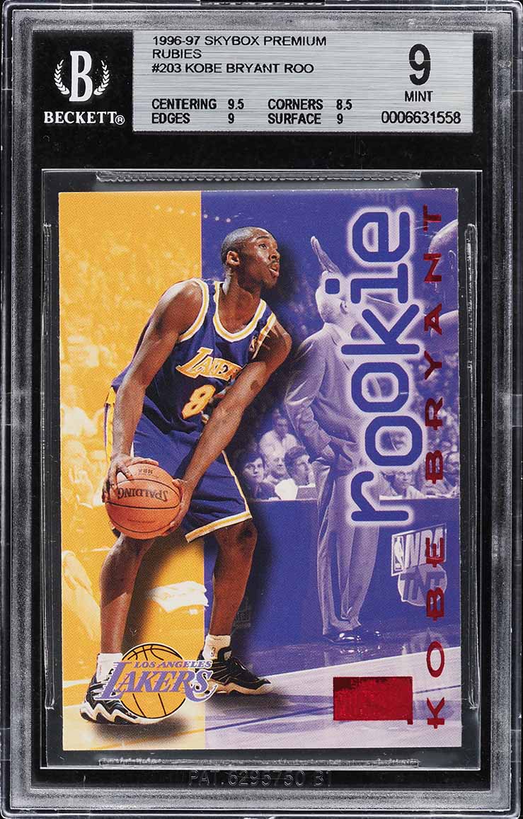 1996 Stadium Club Showcase Kobe Bryant ROOKIE #RS11 BGS 9.5 GEM