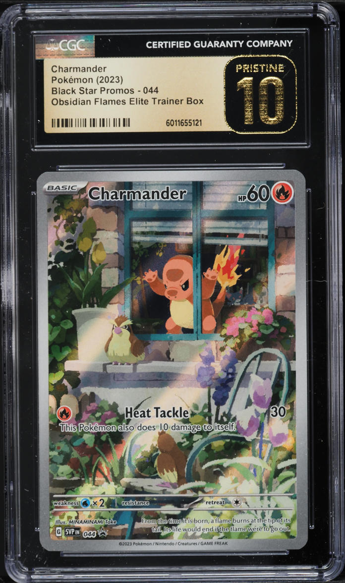 2023 Pokemon SV Promo Obsidian Flames ETB Charmander #44 CGC 10 PRISTINE