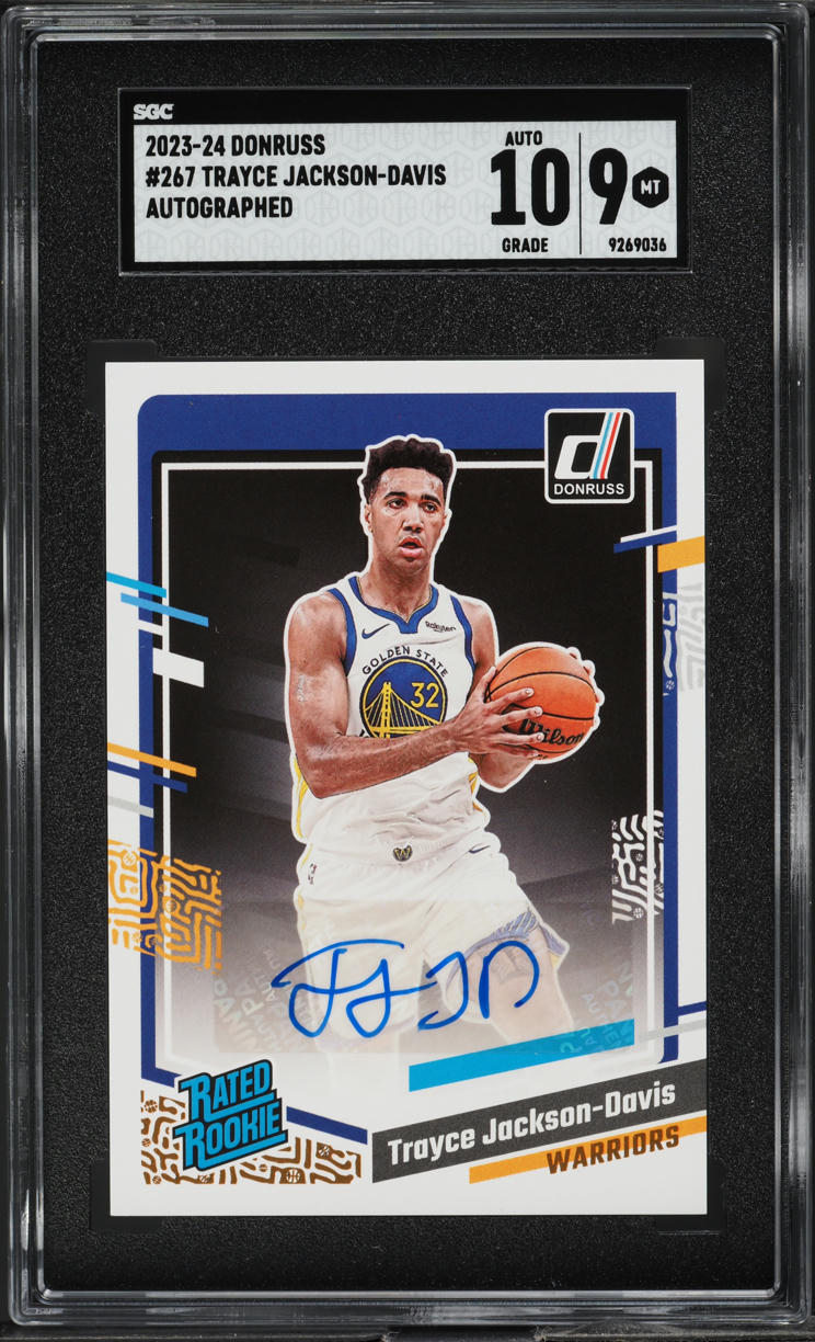2023 Donruss Basketball Trayce Jackson-Davis ROOKIE AUTO #267 SGC 9 MINT
