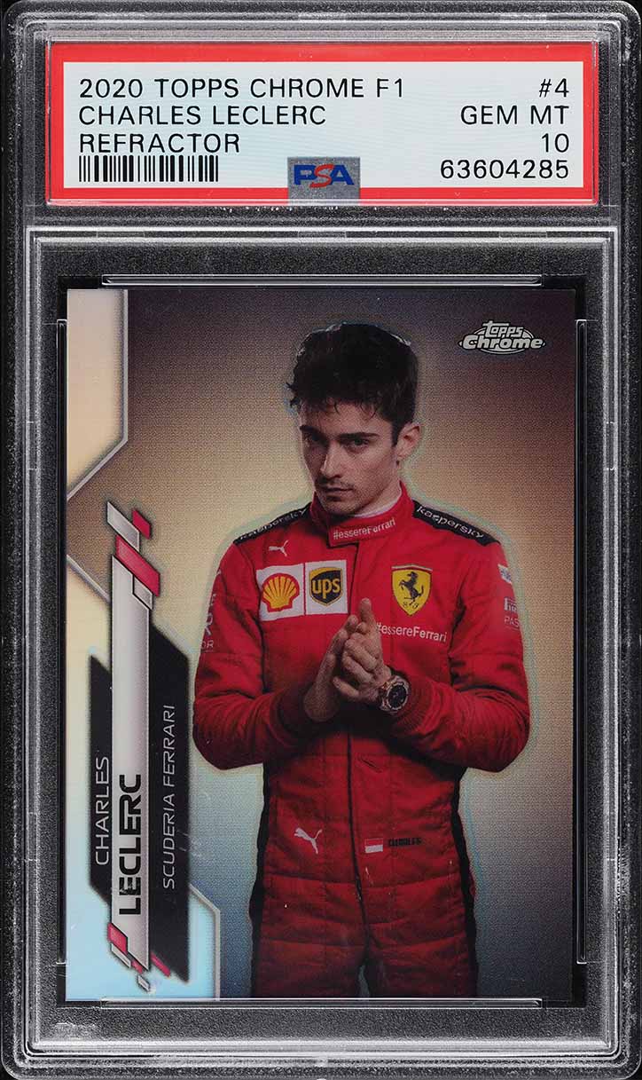 その他 PSA10 Topps  Charles Leclerc Refractor 2020 Topps Chrome Formula 1 Refractor #108 Trident PSA 10 on