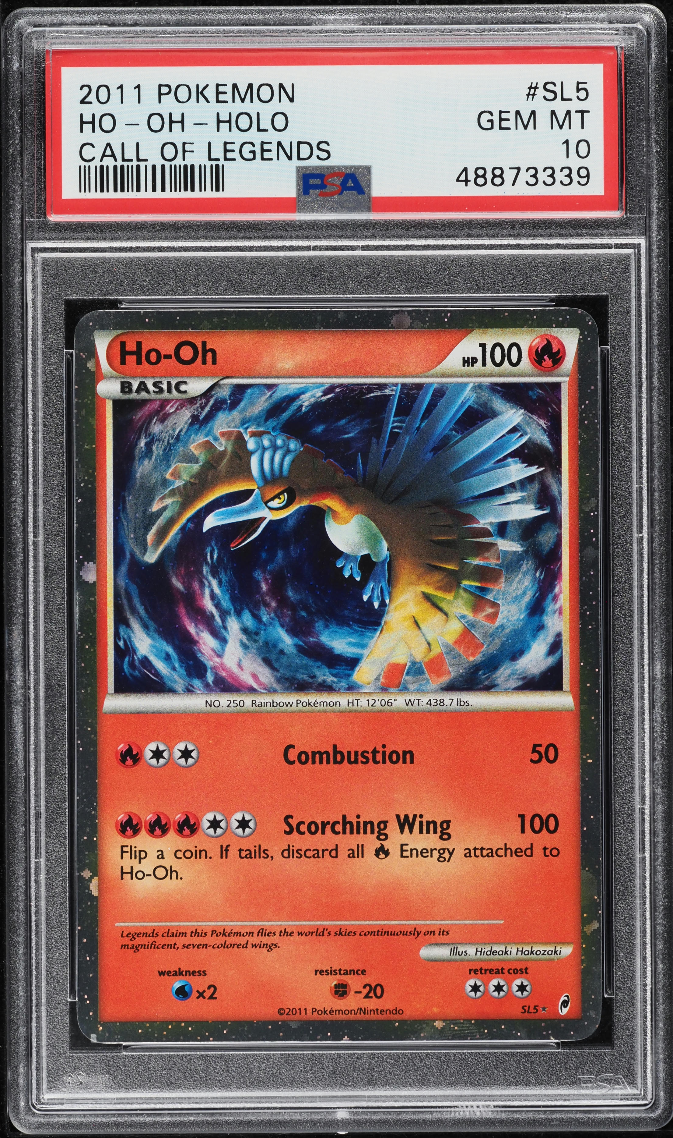 2011 Pokemon Call Of Legends Holo Ho-Oh #SL5 PSA 10 GEM MINT
