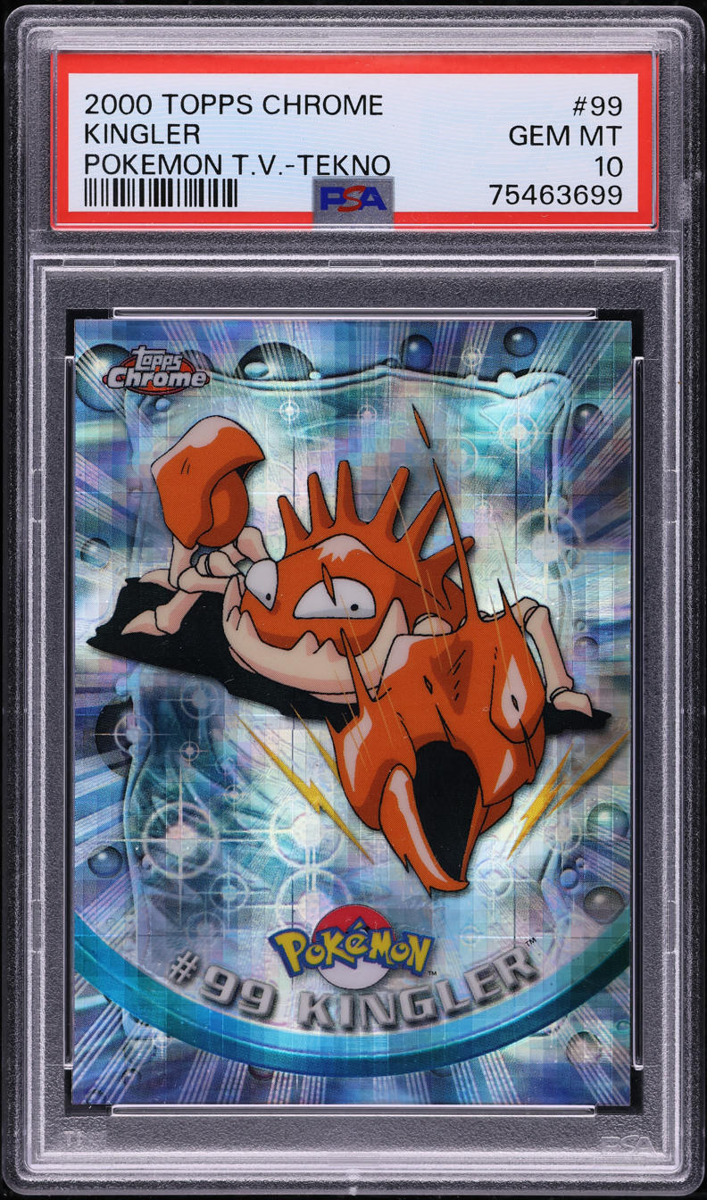 2000 Topps Chrome Pokemon Series 2 Tekno Kingler #99 PSA 10 GEM MINT
